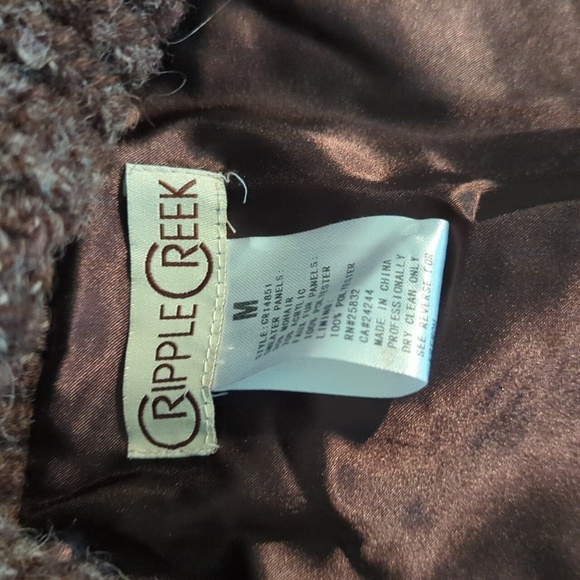 Cripple Creek Fur Vest brown/Tan Chic faux fur sweater knit belted NWT Sz M - Picture 8 of 11